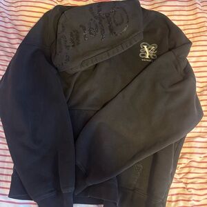 Young LA Black Sweatshirt with Logo